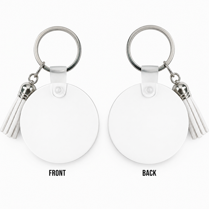 Custom Round Sublimation Keychain (Double-Sided)