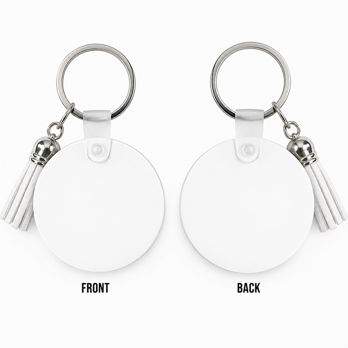 Custom Round Sublimation Keychain (Double-Sided)