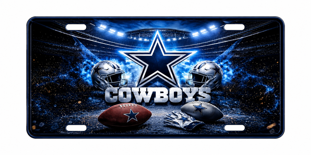 Dallas Cowboys Inspired Custom Front License Plate