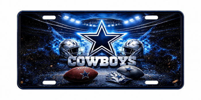 Dallas Cowboys Inspired Custom Front License Plate