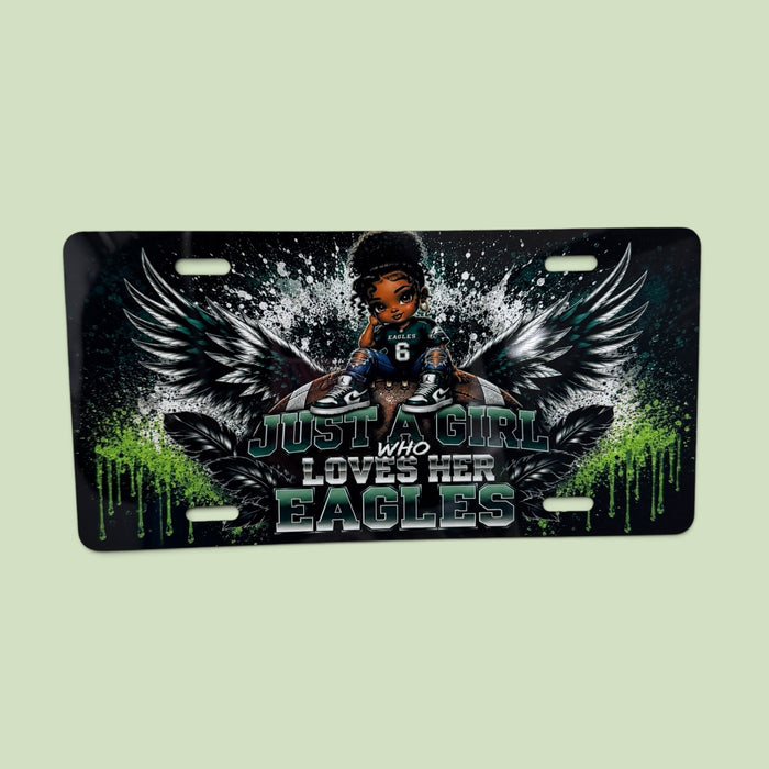 Eagles License Plate (Girl Who Loves Her Eagles)