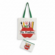 Teacher Tote Bag &amp; Matching Pouch Set image 2